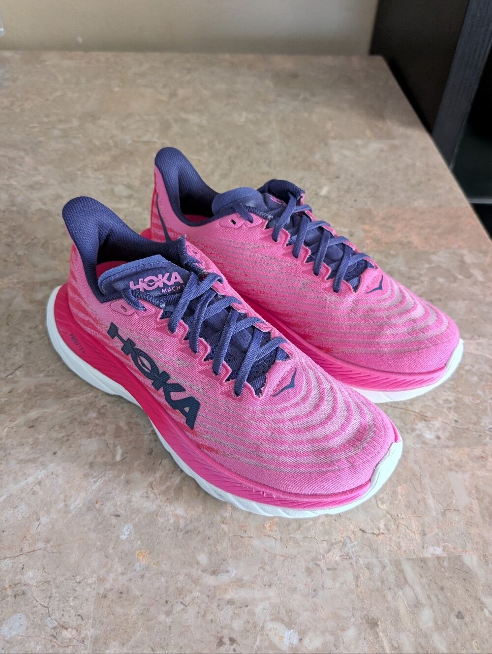 Hoka One One Mach 5 Solimar Strawberry Raspberry Running Shoes Women's 8.5 - Picture 8 of 13
